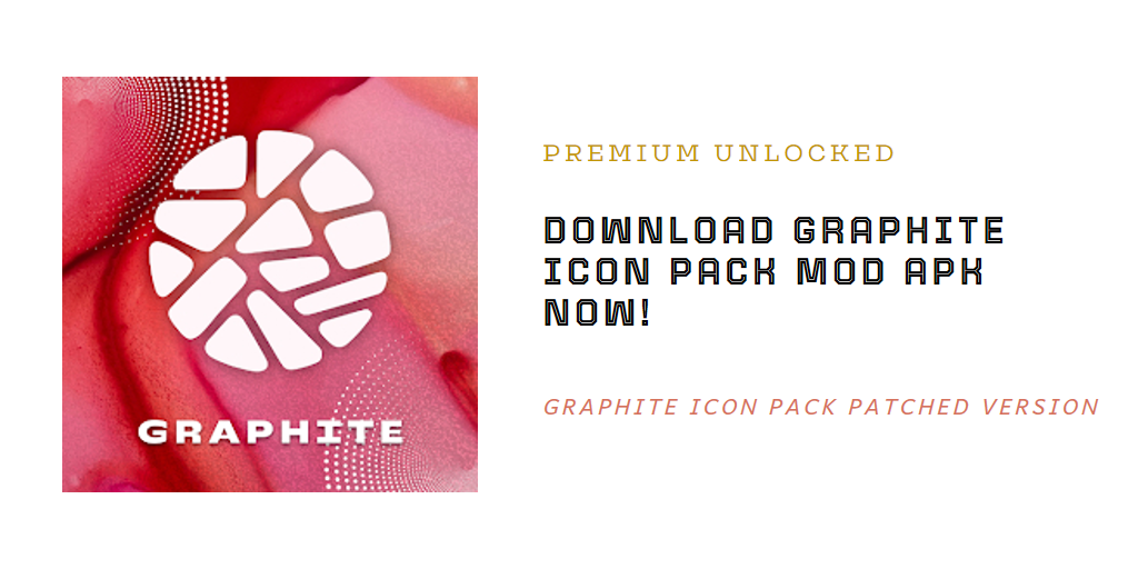 download graphite icon pack mod apk latest