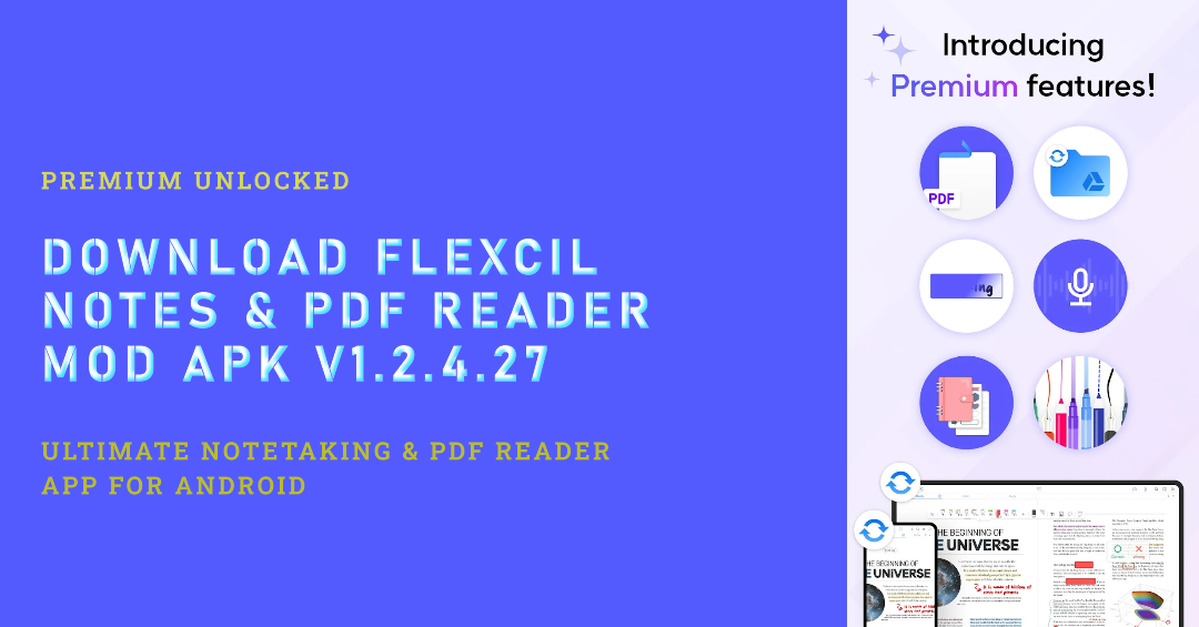 Download the latest flexcil notes and pdf reader MOD APK