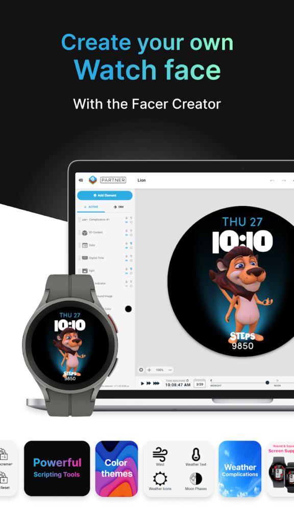 Create your custom watch faces