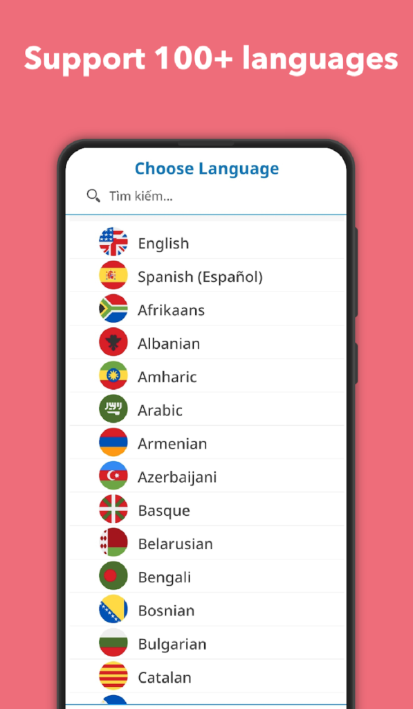 supports 100+ languages